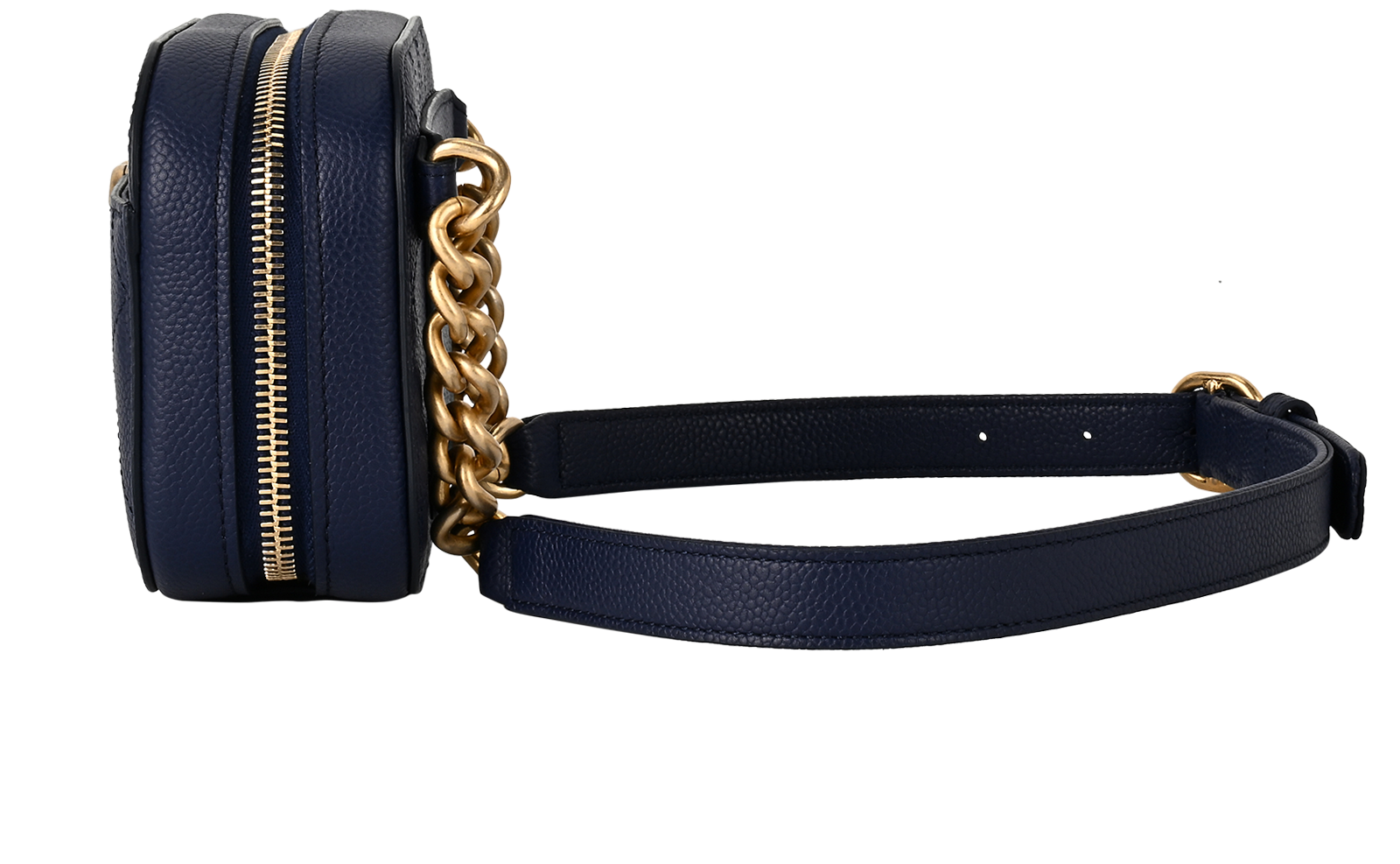 Chic Affinity Belt Bag, &pound;1,950, Handbags, Blue, Caviar Leather, Bottom view